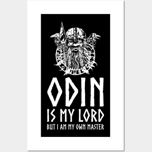 Inspiring Norse Mythology - Odin Is My Lord, But I Am My Own Master Posters and Art